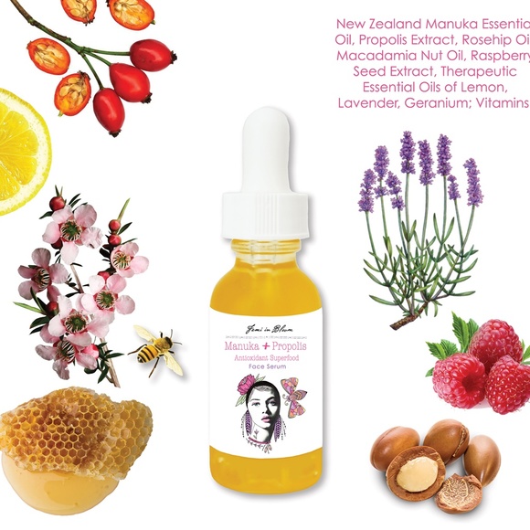 Manuka + Propolis Antioxidant Skin Superfood Organic Face Serum / Anti-Aging - Picture 4 of 12